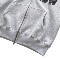 Sweat-shirt à capuche unisexe personnalisé, coupe ample, délavé à l'acide, brodé, style streetwear, pour homme, vente en gros