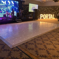 Nouvelle piste de danse vidéo LED RVB scintillante blanche pour mariage 2021
