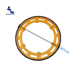 9300 9500 Rolltreppe Handlauf antriebsrad Reibrad 497*30 3 Löcher oder <span class=keywords><strong>6</strong></span> Löcher Rolltreppen teile Handlauf antriebs scheibe - Product Image 2