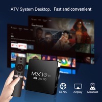 Decodificador Topleo Android TV Box 2024 4K Android 13 Mx10 F1 Digital al Por Mayor Certificado Onn Smart Android TV Box