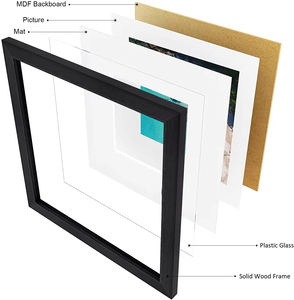 Wholesale 10x10 20x20 in Home Simple Stylish Modern Wooden <b>Black</b> Photo <b>Picture</b> <b>Frame</b> - Product Image 3