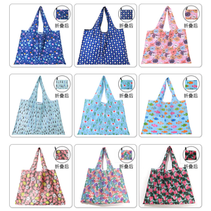 Bolsa de Mano Plegable Reutilizable Ecológica de Poliéster Ripstop con Diseño de Dibujos Animados, Color y Diseño Personalizados, Certificación BSCI/GRS - Product Image 5