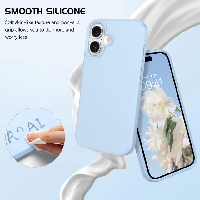 VAWI S002 for iPhone 17 16 15 Pro Max Silicone Phone Cover Shockproof Protective Case Anti Slip for Samsung S23 Ultra for OPPO
