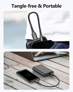 Free Sample SUNGUY Eco-Friendly Nylon Braided Power USB <b>Cable</b> 18W Fast Charging Data <b>Cable</b> for Phone Laptop with 3-Year Warranty - Product Image 5