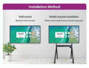 इंटरैक्टिव नेतृत्व पैनल 86 इंच 4K एंटी-ग्लेयर पेन/फिंगर टच और 20/40 टच पॉइंट के साथ - Product Image 2