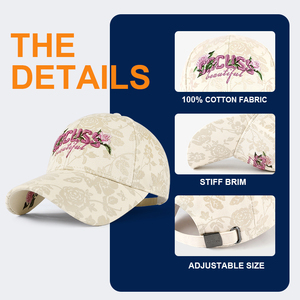 Gorra <span class=keywords><strong>de</strong></span> Béisbol <span class=keywords><strong>de</strong></span> 6 Paneles con Bordado 3D, Logotipo Personalizado, Impresión Personalizada, Gorra <span class=keywords><strong>de</strong></span> Diseño <span class=keywords><strong>para</strong></span> <span class=keywords><strong>Mujer</strong></span> en Poliéster/Algodón Twill, Alta Calidad y Moda - Product Image 2