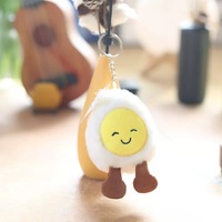 Boneka Mini Plushie Kartun Hewan Isi Kapas PP Lembut Bahan Poliester Gantungan Kunci Ulang Tahun Bertema Mesin Cakar