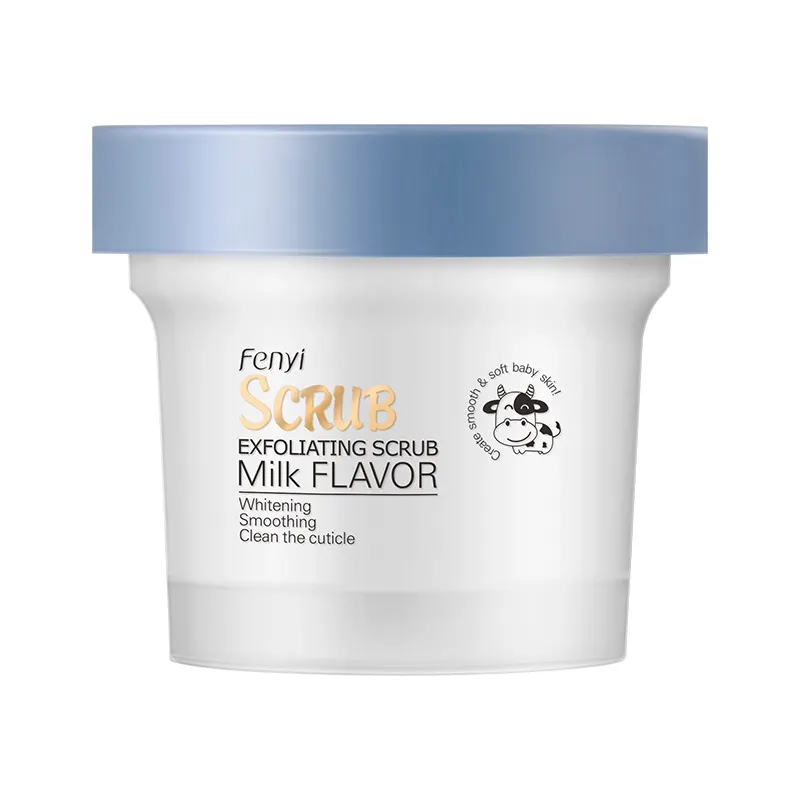 FENYI Exfoliante de Leche Ligera y Tierna, 100g, Limpiador Corporal, Fabricante de Queratina y Poros, Exfoliante Corporal Al por Mayor