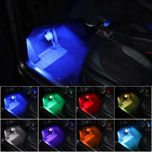 Kit de Luces Ambientales RGB para Auto, 4 Tiras LED con Control de Sonido Musical, Alimentación USB, Lámpara de Ambiente Interior con Garantía - Product Image 3