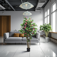 Décoration de chambre à coucher haut de gamme arbre artificiel plante en pot arbre fausse fleur plante d'arbre en Pot plante décorative