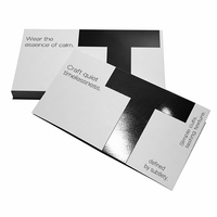 Cartes en papier blanc de luxe personnalisées pour la marque de bijoux, design artisanal, intemporel et minimaliste, carte d'insertion avec marquage personnalisé