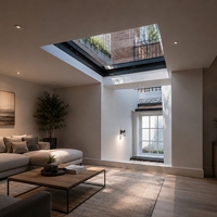 Fenêtre de couloir automatique électrique intelligente avec éclairage naturel et moustiquaire, pour ventilation de sous-sol