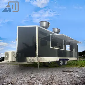 Customized Mobile Kitchen Food Trailers Fully Equipped Street Snack Catering Food Truck Pizza Coffee Food Carts For Sale