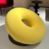 Fauteuil d'appoint Donut de luxe nordique, chaise de salon créative et design pour salon et hôtel