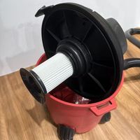 Aspirateur industriel humide et sec 4800W, aspirateur de chantier robuste 15L avec forte aspiration, aspirateur d'atelier portable 12,5KG