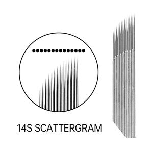 シルバー304ステンレス鋼シャープアングルアークニードル使い捨て刺Embroidery手動ブレードタトゥーニードル眉毛タトゥーニードル - Product Image 4