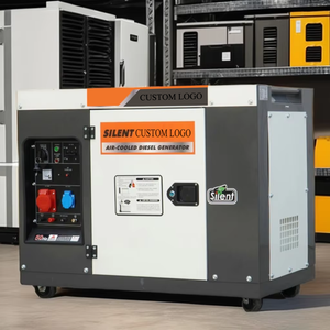 เครื่องกำเนิดไฟฟ้าดีเซลแบบเงียบ 50/60Hz 10kva 1/3 เฟส  แบบเก็บเสียง สำหรับใช้ในบ้าน 3kva 5kva 6kva 7kva 9kva 110V 220V - Product Image 1