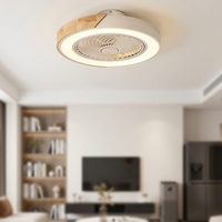 Ventilateur de plafond moderne à 5 pales et 6 vitesses avec lumière LED, télécommande, moteur BLDC, 3 CCT, décoratif, économe en énergie, à intensité variable