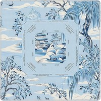 Housse de table de mahjong 31,5 pouces x 31,5 pouces, motif colombe bleue, imperméable, antidérapante, anti-bruit