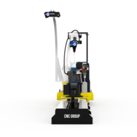 Robot de Soldadura de Alta Eficiencia de 6 Ejes para Estructuras de Acero en Forma de H, Máquina de Soldadura MIG Automática para Vigas en Sección H