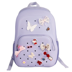 EVA Premium Girls for Pink <b>Backpack</b> Waterproof Zipper Closure Geometric Fashionable Design Personalized - Product Image 1