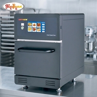 Four à micro-ondes électrique rapide en acier inoxydable pour chaînes de restaurants et services de traiteur, machines de cuisine avec garantie 1 an pour la vente au détail rapide