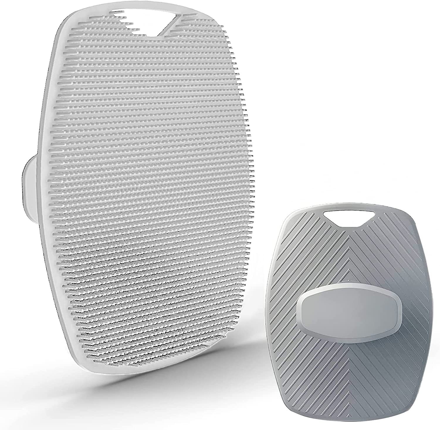 Éponge de bain en silicone grise