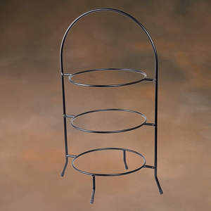 Espositore Verticale a 3 Ripiani per Biscotti e Dessert, Portapiatti in Metallo per Buffet - Product Image 2