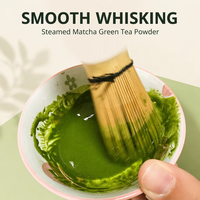 Poudre de thé vert Matcha de qualité cérémonielle à marque privée, thé biologique vapeurisé en gros pour les boissons à base de thé