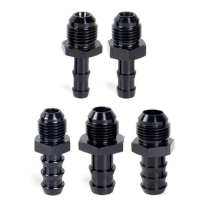 Adaptador de Tubería de Aceite de Aleación de Aluminio AN6 AN10, Conector Invertido Estilo Pagoda, Negro, para Modificación de Automóviles - Product Image 4