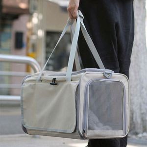 กระเป๋าใส่สัตว์เลี้ยงแบบพกพา ระบายอากาศได้ดี สำหรับแมวและสุนัข กระเป๋าเดินทางแบบถือสำหรับแมว สำหรับการเดินทางนอกบ้านและใช้ในรถยนต์ ของขวัญส่งเสริมการขาย - Product Image 3