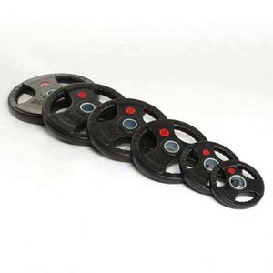 Durable Commercial Barbell <b>Weight</b> Plate <b>Set</b> Men's Gym <b>Lifting</b> Black Rubber Steel Material Delicate Surface Customized Logo - Product Image 6
