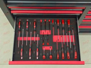 Chariot à outils industriel à roulettes avec armoire en acier pour atelier automobile, 12 tiroirs, 471 pièces, Caja De Herramientas - Product Image 5
