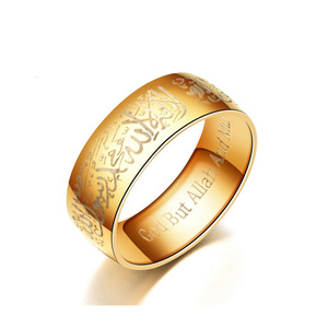 नई कस्टम नामित सऊदी अरब के गहने सोने की अंगूठी पुरुषों के लिए - Product Image 5