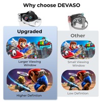 2024 nouvelle boîte à lunettes Portable 3D VR avec commutateur HD support de Console de jeu OLED matériel VR pour Nintendo Switch