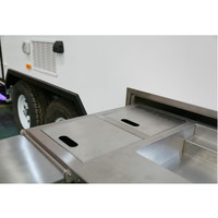Oem — camping-car caravane, fabriqué en usine, forme goutte d'eau, coulissant, cuisine