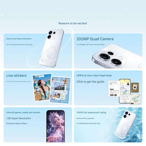 NUOVO <span class=keywords><strong>OPPO</strong></span> Reno <span class=keywords><strong>16</strong></span> 5G 2026 con Fotocamera Posteriore da 200MP, MTK Dimensity 8550 SUPER, Display AMOLED 1.5K da 6.32'', Batteria 6700mAh, Ricarica 80W, Impermeabile IP69K - Product Image 4