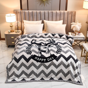 Coperta Raschel a Doppio Strato Ispessita, Antistatica, in Flanella, per Letto Matrimoniale, Calda per l'Inverno, Vendita all'Ingrosso - Product Image 3