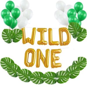 Set per Festa di <span class=keywords><strong>Compleanno</strong></span> a Tema Animali Selvatici, Palloncini Safari, Striscione di Buon <span class=keywords><strong>Compleanno</strong></span>, Decorazioni per Feste a Tema Giungla - Product Image 3