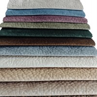 Tissu en velours Holland imprimé 100 % polyester avec dos en polaire gaufré pour canapé, collection 2026 Home Textiles