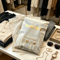 Sacs à fermeture éclair givrés personnalisés OEM/ODM de haute qualité pour l'emballage de vêtements, sacs à fermeture éclair givrés écologiques pour sous-vêtements et chaussettes
