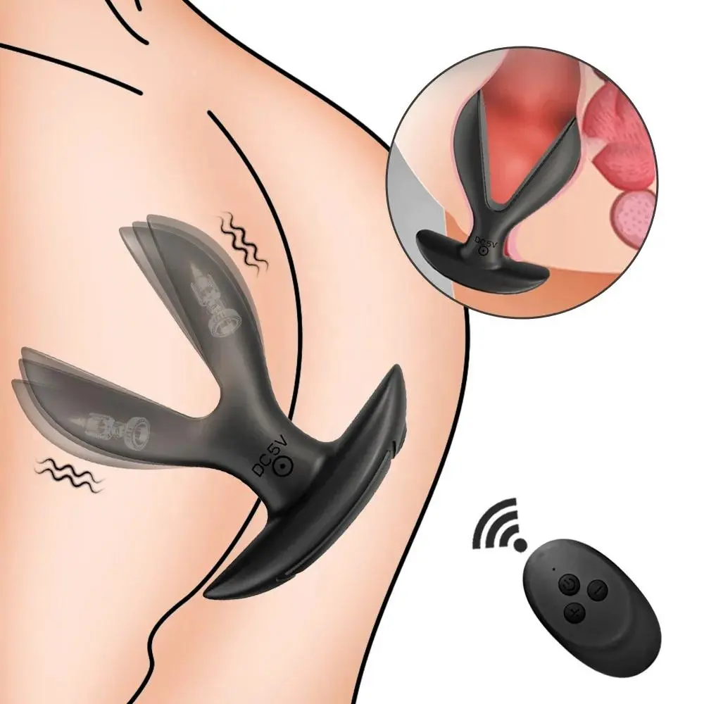 Silicone Butt Plug Anal Vibrator Sex Machine for Men 18+ Opening Anus Dilator Sex Toys Remote Male Prostate Stimulation Massager