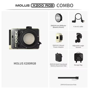 Zhiyun MOLUS X200 RGB Combo, Luz de Video LED de Bolsillo a Todo Color, 2700K-6500K, APP - Product Image 2