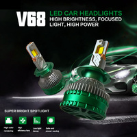 V68 Haute puissance 480W 20000LM Lumière LED pour voiture H7 H4 H3 9005 9006 H11 H8 Phares LED avec ampoule pilote Prix de gros d'usine