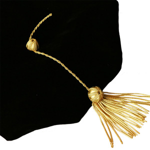 Cappello Esagonale in Velluto Personalizzabile per Cerimonie di Laurea, Etichetta Aziendale per Livelli Superiori di Master e Dottorato - Product Image 4