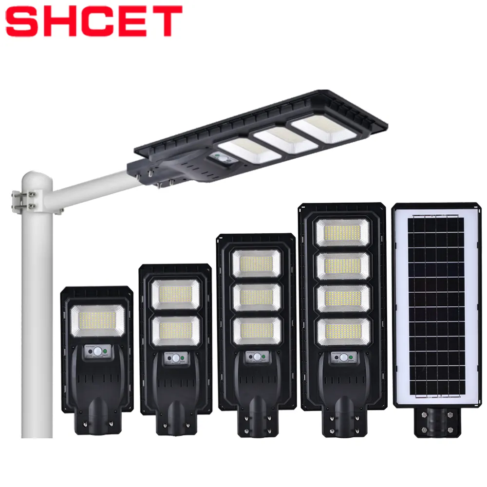 New model high powered integrated all in one solar cell led street light 100w 200w 300w 400w waterproof ip67 outdoor lamp