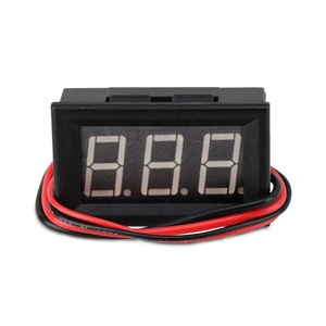 Dijital ampermetre DC 0-50A Amp metre akım ölçer DC 4-30V amper Tester monitör tarafından desteklenmektedir 0.56 "mavi LED ekran 50A şant ile - Product Image 2