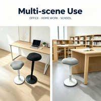 Siège selle ergonomique pour assise active, tabouret réglable en hauteur pneumatique pour bureaux et espaces de travail pour adultes