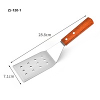 Spatules à gril fendues, lames à retourner la viande, outils de cuisson pour restaurants