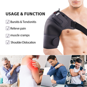 USB Elektrische Heizmassage-Schulterbandage mit 3 Heizstufen, Tragbare Schmerzlinderung für Büroangestellte & Sportler - Product Image 4